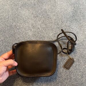 Coach Black Leather Belt Bag